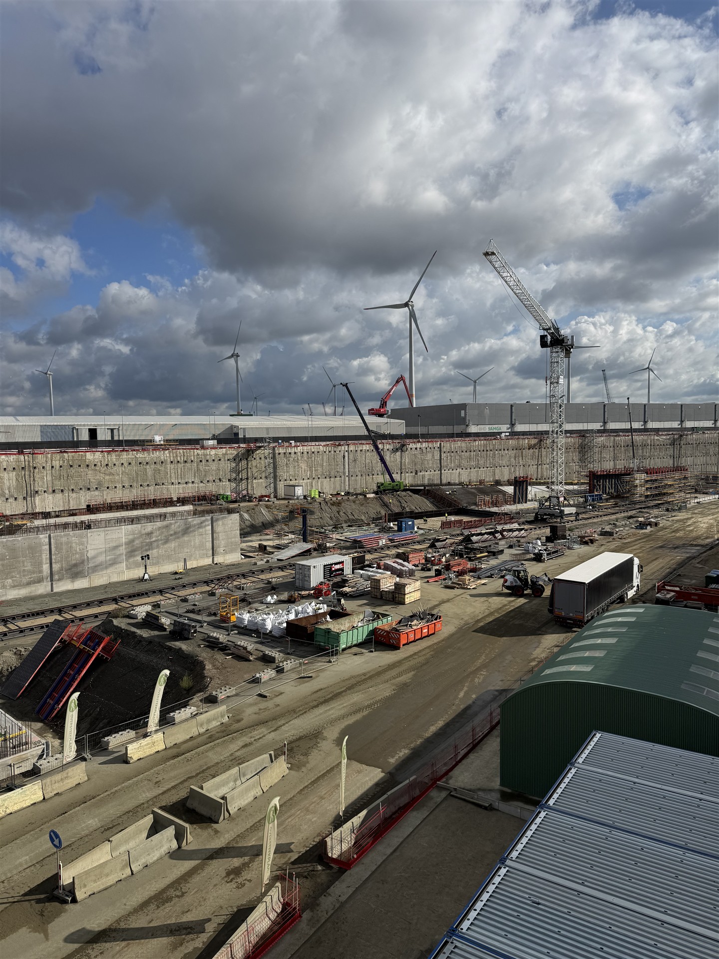 Bouwplaats van de Oosterweelverbinding