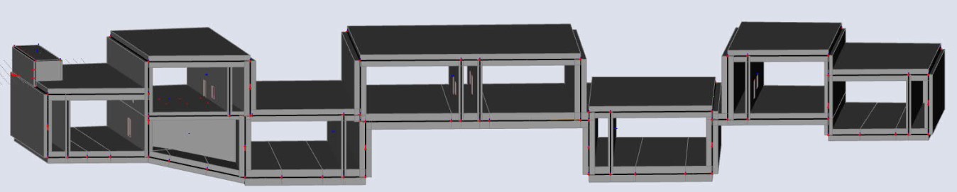 SCIA betonmodel van de Oosterweel vlechttunnels VT13